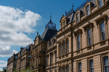 Historic architecture next to the National Museum in Edinburgh, Scotland