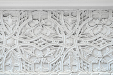 fragment of building facade decor pattern