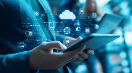 Expert IT systems management and technical support leveraging digital technology for enhanced business operations in a modern corporate setting