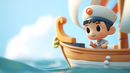 Sailors and ships at sea