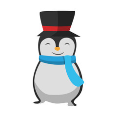 Christmas Penguin Celebration in Festive Season