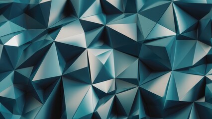 Fototapeta premium Abstract 3D Polygonal Geometry, Contemporary Solid Design, Textured Wallpaper
