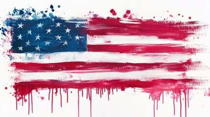 american flag illustration 