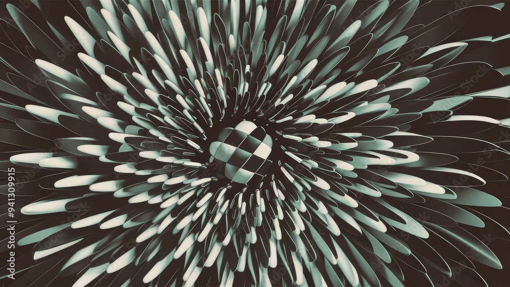 Poster abstract dynamic monochrome pattern background