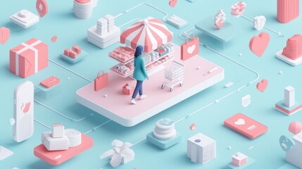 Digital Footprint Marketplace: E-Commerce Customer Journey Visualization, Generative Ai