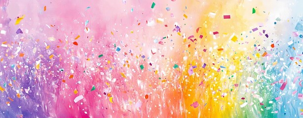 Featuring fireworks, bright colors, and celebratory text, this banner celebrates 2025 in style.