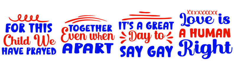 Modern Rainbow Phrases, Calligraphy Collection Vector Illustration for Mug Design, Magazine, Vouchers