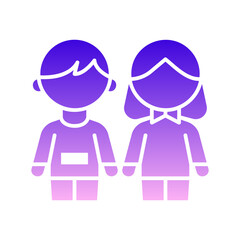 children holding hands