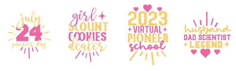 Decorative Pizza Labels And Badges, Trendy Retro Style Illustration Bundle Vector Illustration for Greeting Card, Logo, Printable