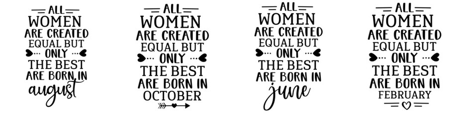 Simple Born Calligraphy, Calligraphic Lettering Collection Vector Illustration for Decal, Printing Press, Bookmark