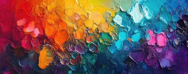 Vibrant abstract art featuring bold colors and textures, perfect for creative projects and design inspirations.