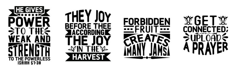 Vibrant Christian Calligraphy, Calligraphic Lettering Collection Vector Illustration for Social Media Post, Flyer, Wrapping Paper