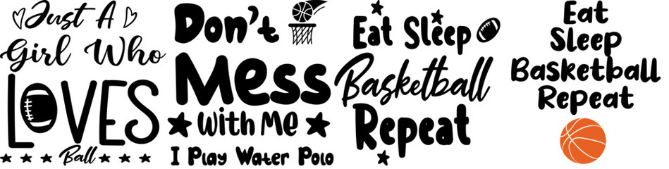 Vibrant Basketball Trendy Retro Style Illustration, Typographic Emblems Pack Vector Illustration for Advertising, Presentation, Flyer