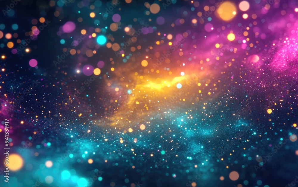 Poster abstract electro modern futuristic night club party texture background image featuring a 3d cartoon 