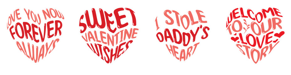 Decorative Retro Mardi Gras Phrases, Trendy Retro Style Illustration Bundle Vector Illustration for Gift Card, Printing Press, Advertising