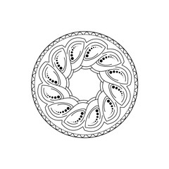 Mandala art stock vector illustration
