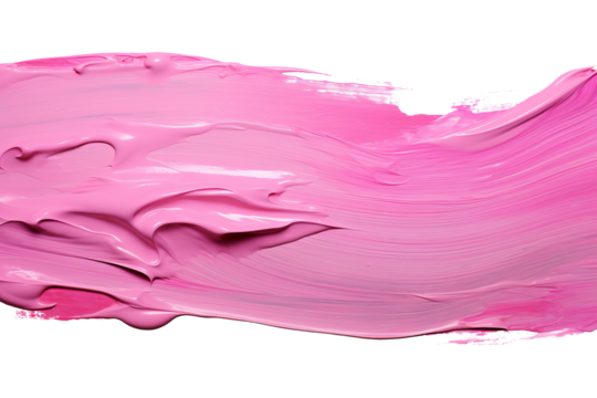 pink splashes on isolated on white background