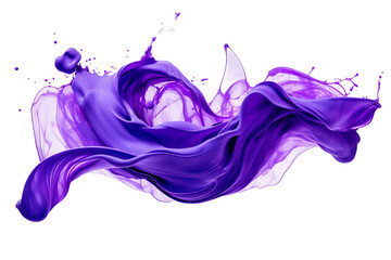 abstract liquid wave on isolated on white background