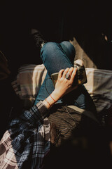 view of passenger sitting in car