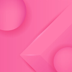 pink gradient round banner product template online
