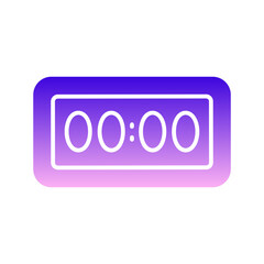 digital clock with learning schedule