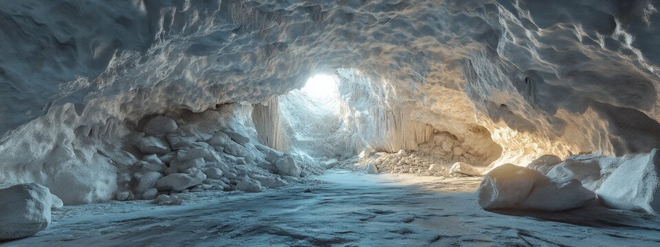 3D Rendering of a Cave Interior in HDR