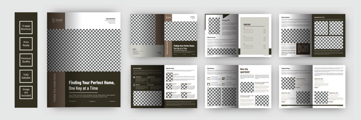 real estate brochure template design