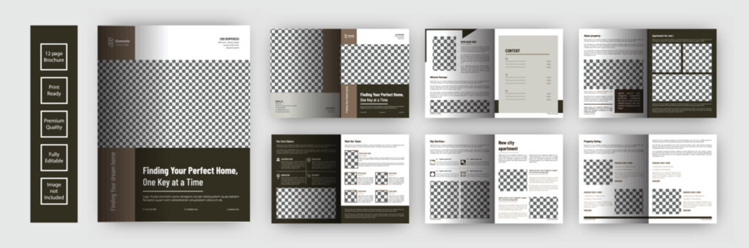 real estate brochure template design