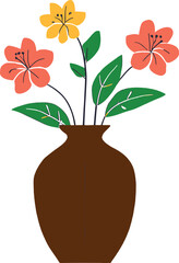 tropical flowers in a vase