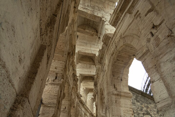 Architectural detail of Arles Roman Amphitheatre