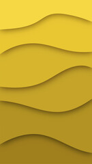 Abstract paper cut shape wave background