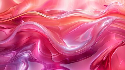 Obraz premium Abstract Art with Pink, White, and Gray Shades