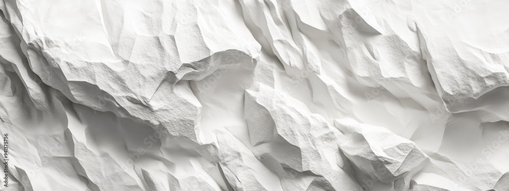 Poster 3D abstract white background featuring a natural stone texture creating an empty space for conceptual design