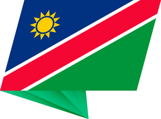 Namibia pin flag