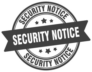 Obraz premium SECURITY NOTICE