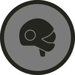 Bike Helmet Icon Design