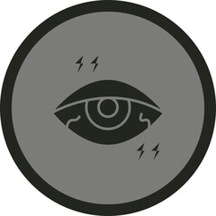 Painful Eye Icon Design