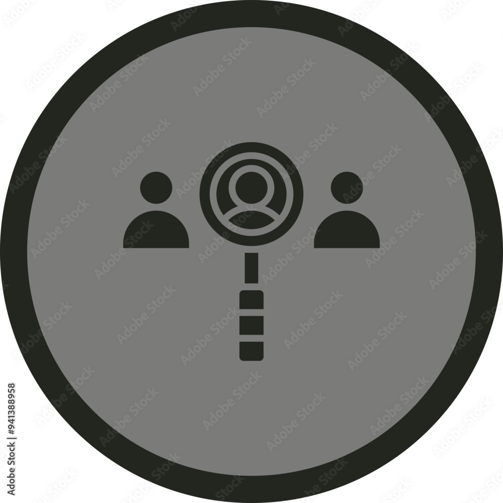 Sticker Search Employee Icon Design