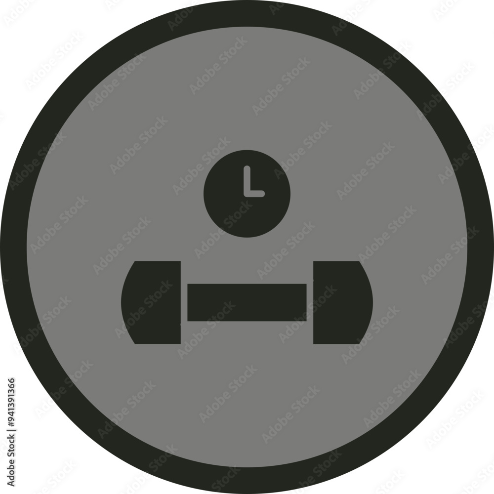 Sticker gym icon design