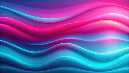 Fototapeta premium Electric pink, azure, and powder blue wavy gradient abstract background, electric pink, azure, powder blue, colorful