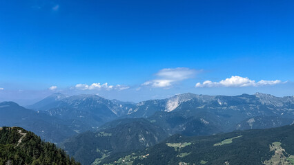 Fototapeta premium Tolsti vrh, 1715 m Kamniško Savinjske Alpe Slovenia Peak Hiking