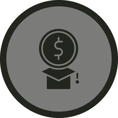 Education Cost Icon Design