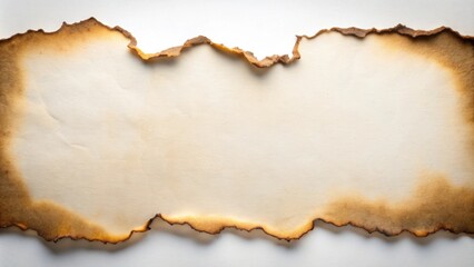 Fototapeta premium Burnt edge paper on background, burnt, edge, paper,background, rustic, vintage, texture, isolated, old, antique, grunge, torn