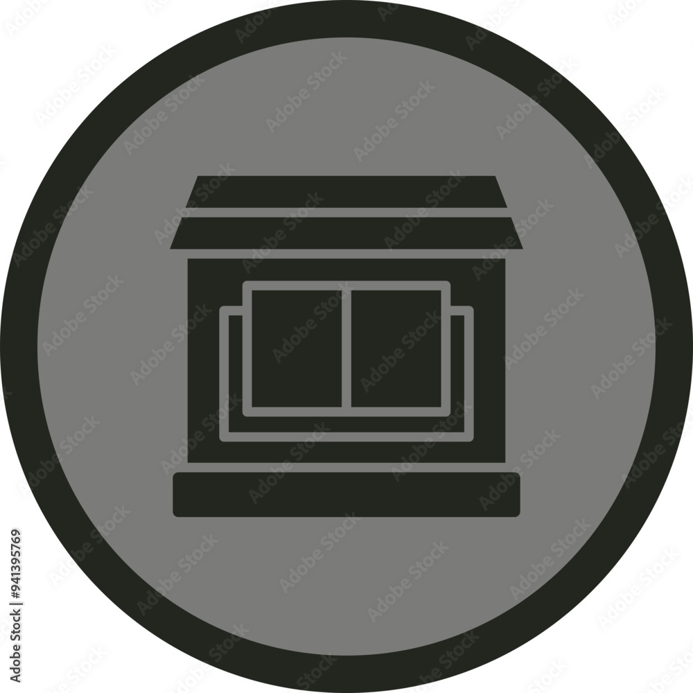 Poster Library Icon Design