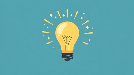 Illuminating Ideas for Innovative Growth Paths - Creative Flat Design