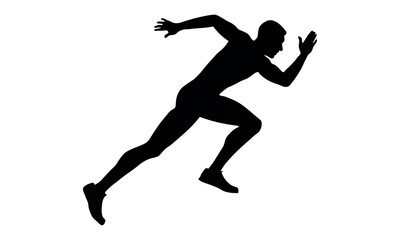silhouette of a man jumping