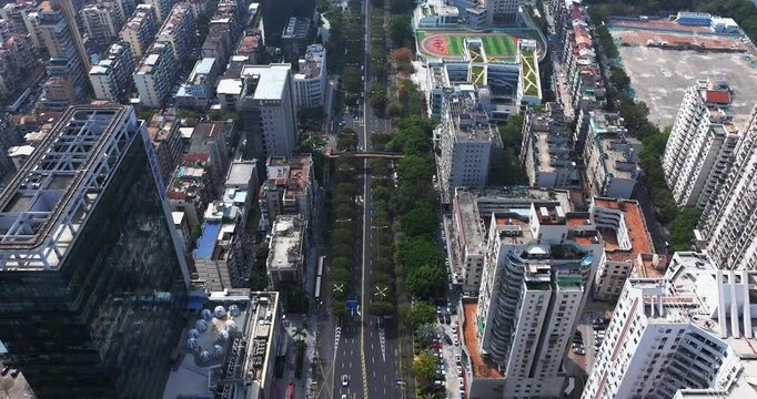 xiamen city aerial photography