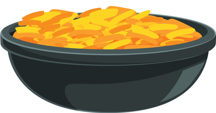 Grey bowl is overflowing with shredded cheese, ready to be used in a variety of dishes - Powered by Adobe