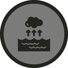 Water Vapor Vector Icon Design