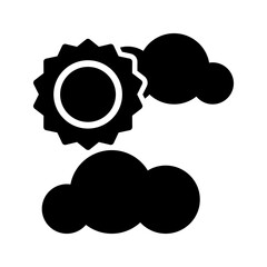 Fog day icon template